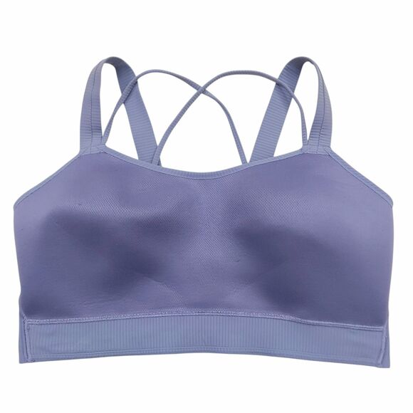 Lululemon Ribbed Bra Womens 10/12 Lilac Like a Cloud Longline D/DD Cup Yoga - Picture 8 of 12